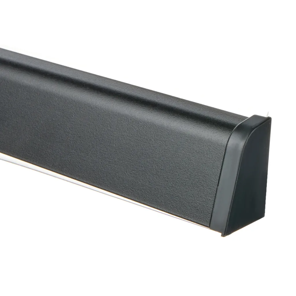 Плинтус алюминиевый РИО овальный 3 метра черный