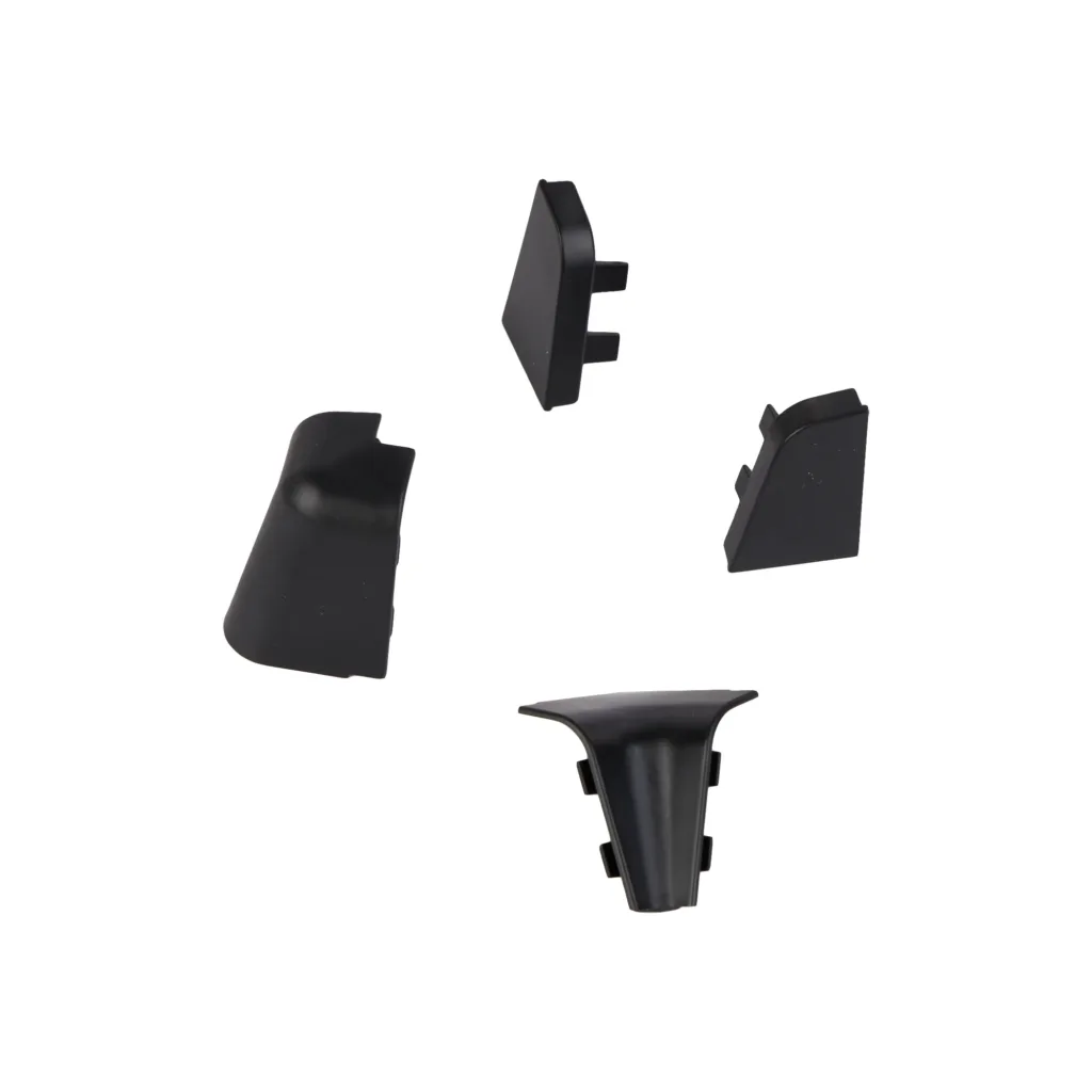 Плинтус алюминиевый РИО овальный 3 метра черный