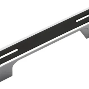 Мебельная ручка HROME черный с хромом (160)