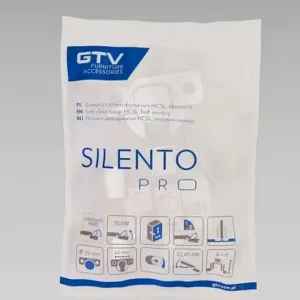 Петля SILENTO PRO с доводчиком полунакладная c эксцентриковой регулировкой без еврошурупа с 3D регулировкой CLIPON