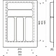 Лоток вкладыш для столовых приборов 400 BASIC 315*485 серый