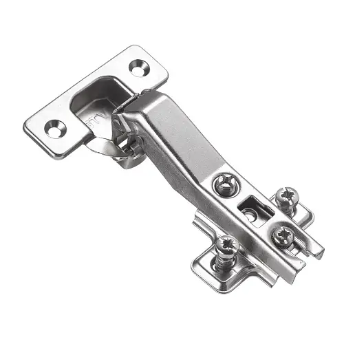 Петля накладная GTV +45 градусов БЕЗ пружины с ответной планкой H-2 45 мм с еврошурупом