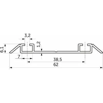 Направляющая СЕНАТОР SENATOR нижняя Направляющая СЕНАТОР SENATOR нижняя