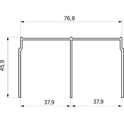 Направляющая СЕНАТОР SENATOR верхняя (черный муар)