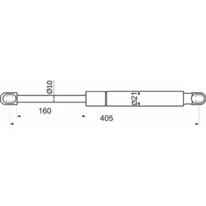 Газ-лифт к механизму №559 для ортопедического основания ОЗМФ (1200N)