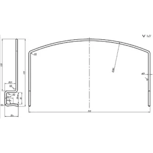 Скоба крепление для матраса к механизму №559