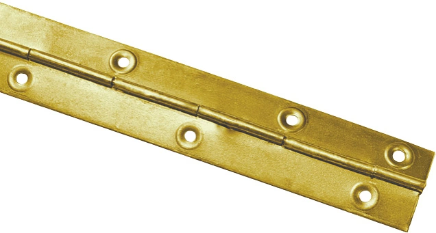 Петля Рояльная карточная 0,8 метр желтый цинк