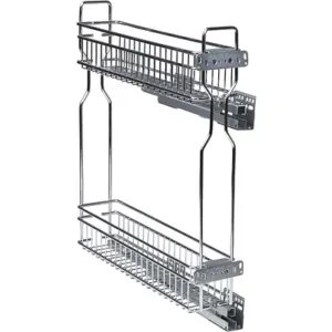 Выдвижная корзина-карго 150 NORWIG боковое крепление с доводчиком хром (Левое)