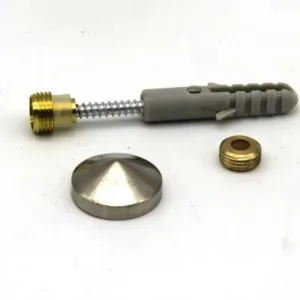 Крепление зеркала и стекла на отверстие Конус 16 мм КЗС1302-16 матовый хром