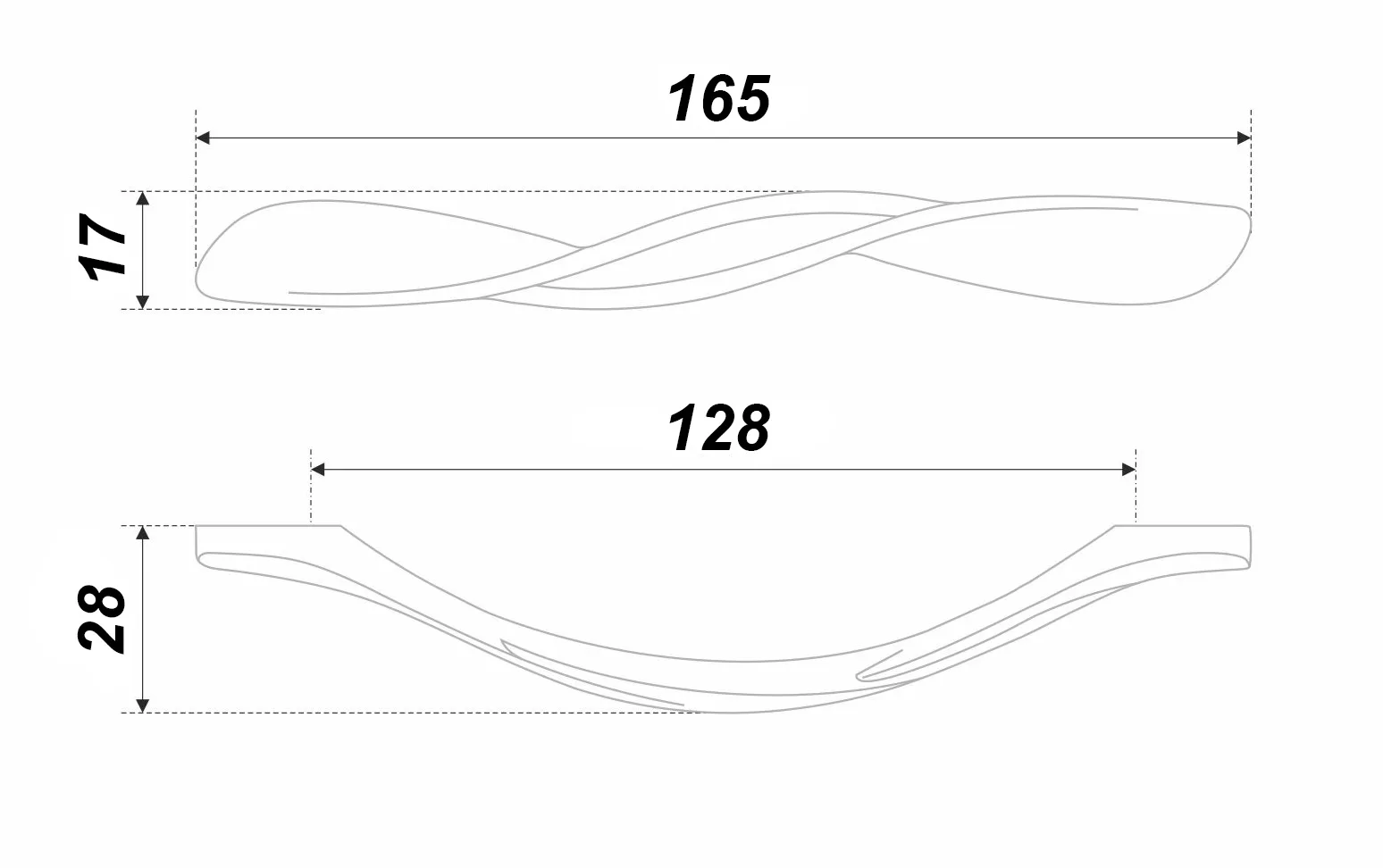 Мебельная ручка LEGATO RS451BAZ.3/128