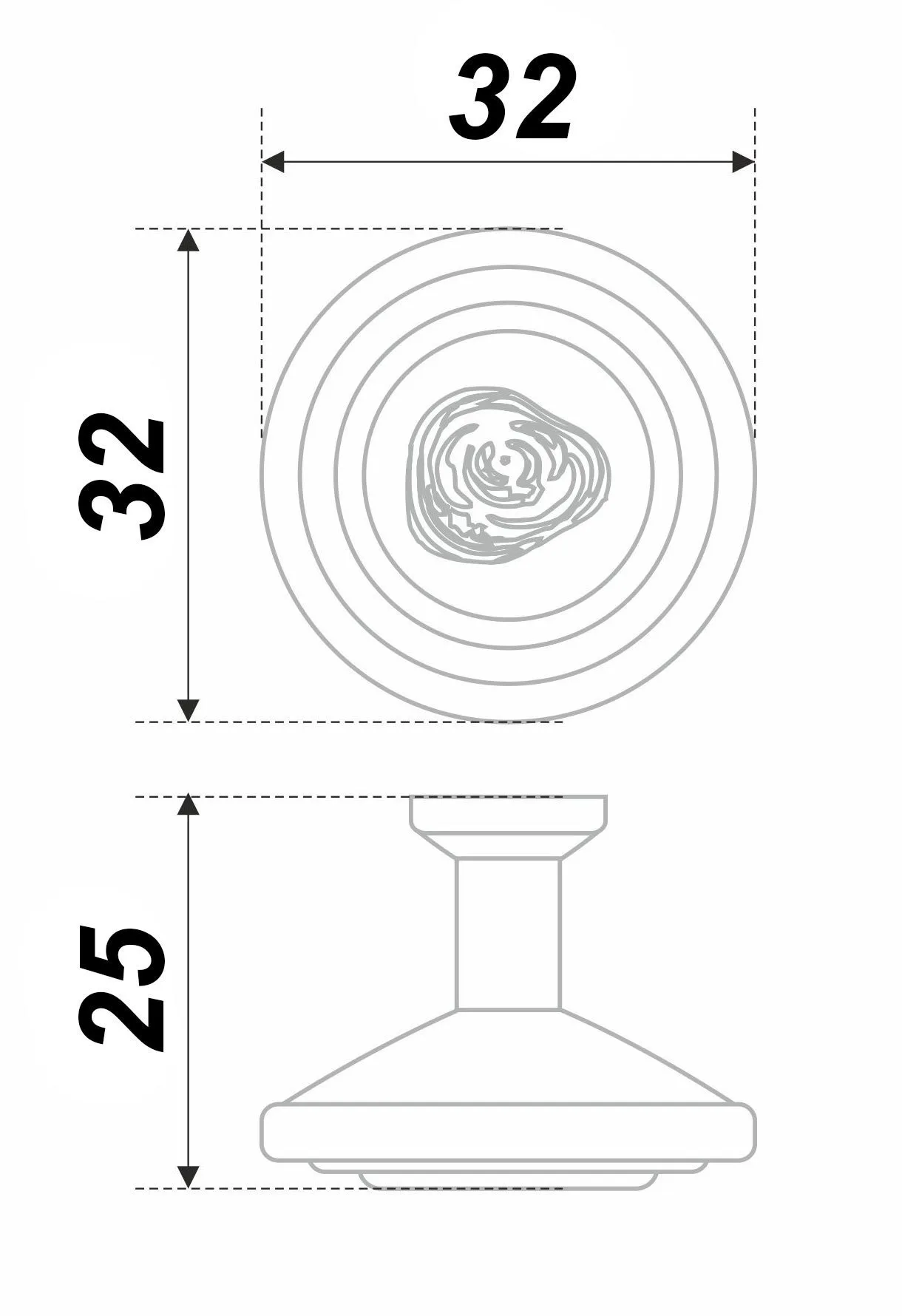 Мебельная ручка MARTA RC108BAB.4/W