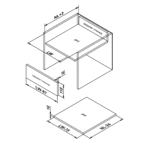 Прямые боковые стенки СТАРТ средней высоты SBDW12/W/400