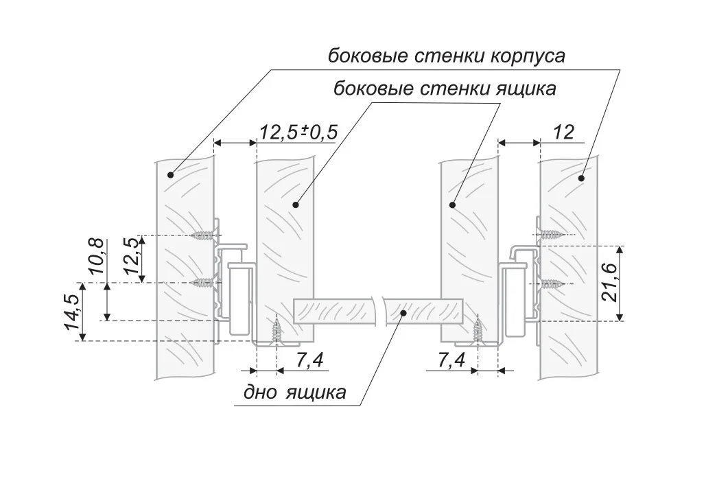 Системы выдвижения DS 01Br.1/500