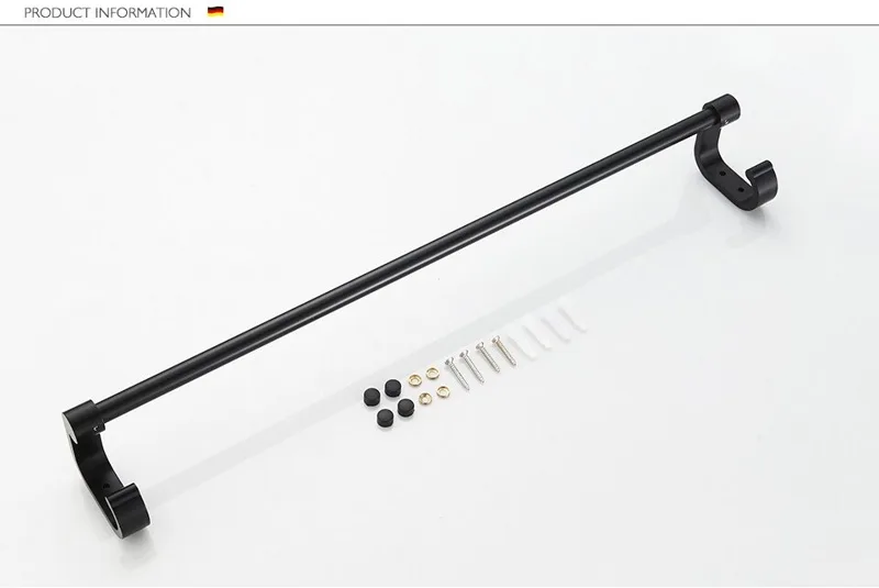 Держатель для полотенец Ledeme L5501 черный