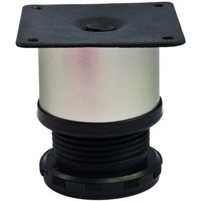 Опора мебельная в действии, установлена на мебель. изображение опоры, установленной на мебель