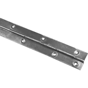 Петля Рояльная карточная 1 метр белый цинк