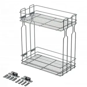 Карго GTV BASIC бокового крепления универсальная без шариковых направляющих эффект хрома (150 мм)