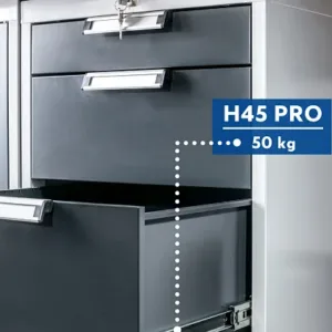 Направляющая шариковая полного выдвижения 50кг GTV PRO H-45 (450)