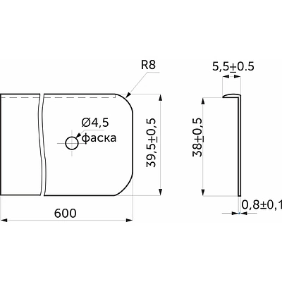 защитная планка для кромки столешницы; защита кромки столешницы |