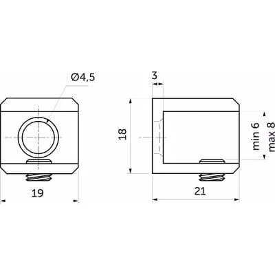 Крепление для стекла AK104 8–10 мм хром LEMAX — купить в Минске, в Беларуси Крепление для стекла AK104 8–10 мм хром LEMAX — купить в Минске, в Беларуси
