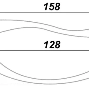 Мебельная ручка RS832GP.3/128