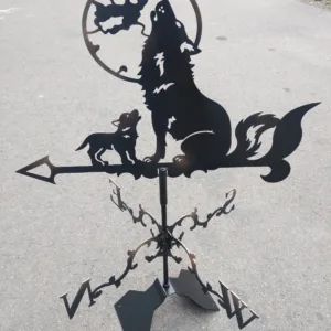 Флюгер волк и луна