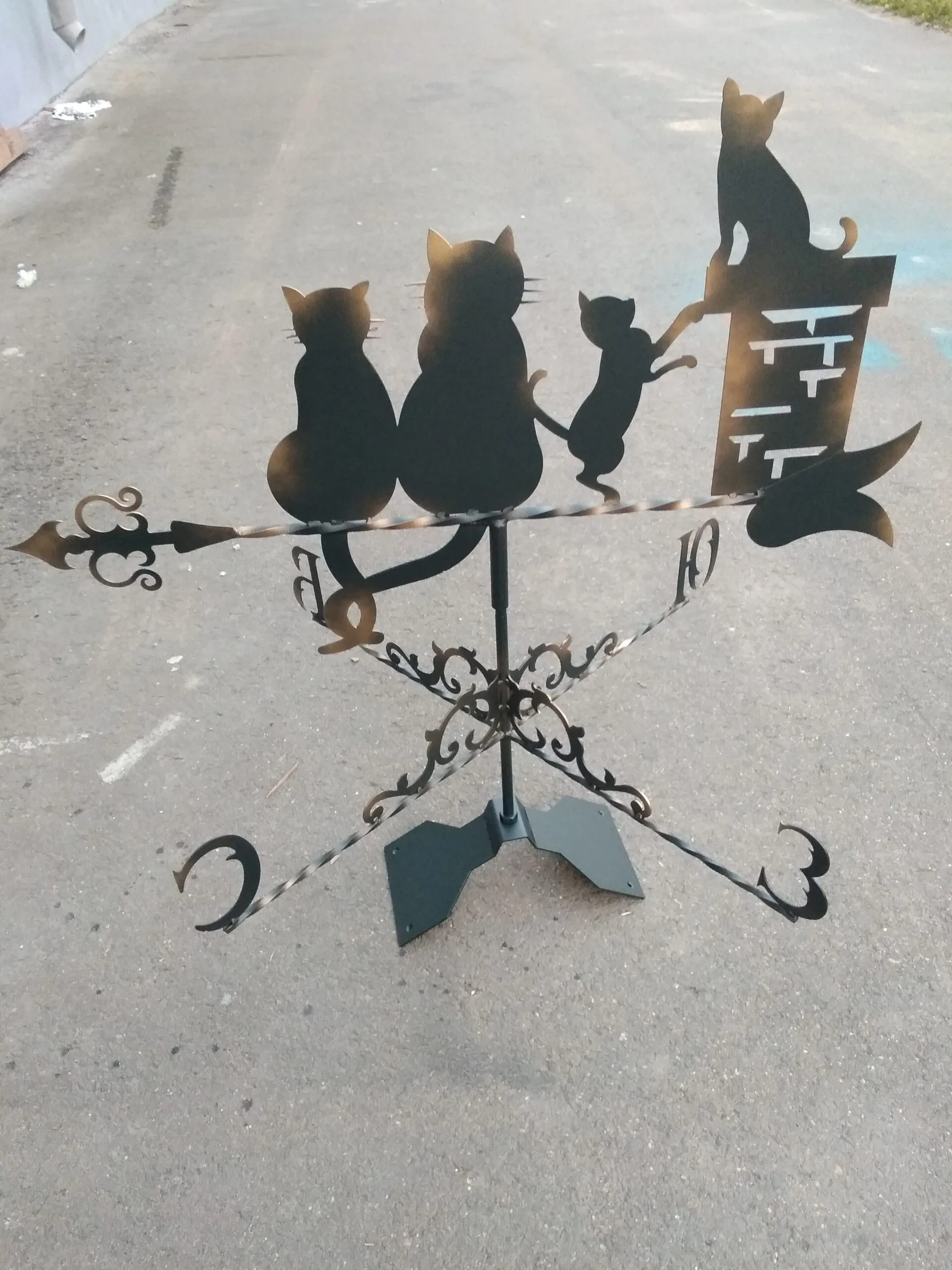 Флюгер «Котики», детали Детали флюгера «Котики»|