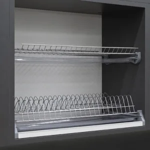 Сушка для посуды GRIDLI хром с профилем (400)