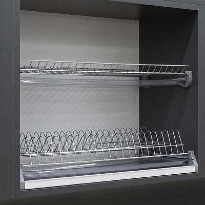 Сушка для посуды GRIDLI хром с профилем (900)