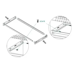 Сушка для посуды REJS VARIANT-3 хром (600)