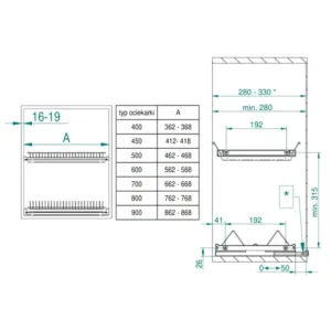 Сушка для посуды REJS VARIANT-3 хром (600)