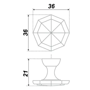 Мебельная ручка RC016CP.4