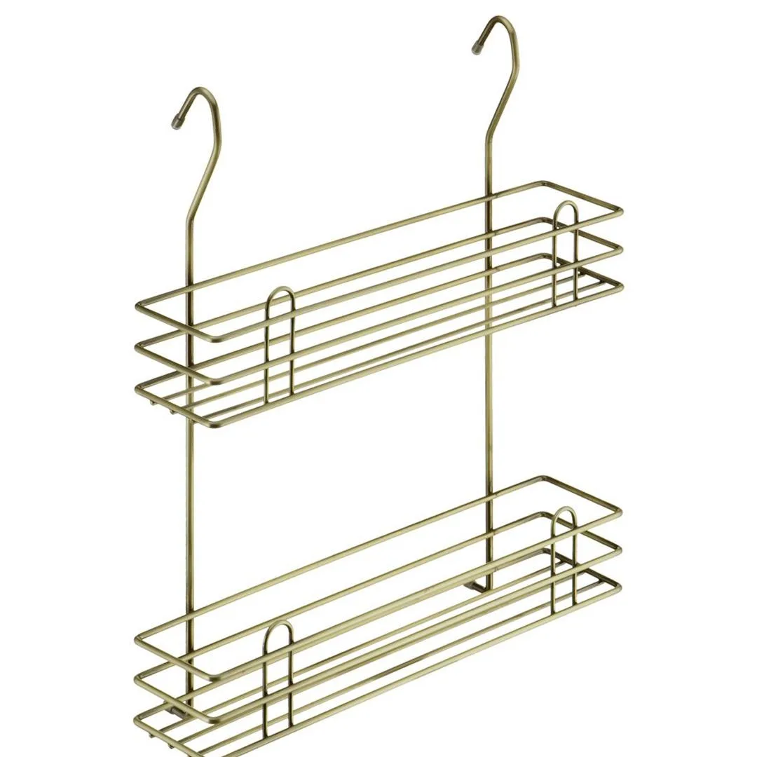 Полка для специй двойная средняя MX-063AB бронза купить в Минске Полка для специй двойная средняя MX-063AB бронза купить в Минске