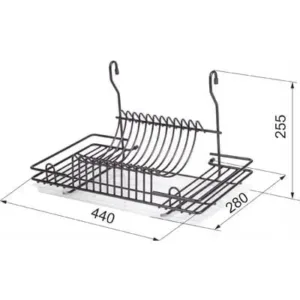 Сушка на рейлинг CWJ128B чёрный