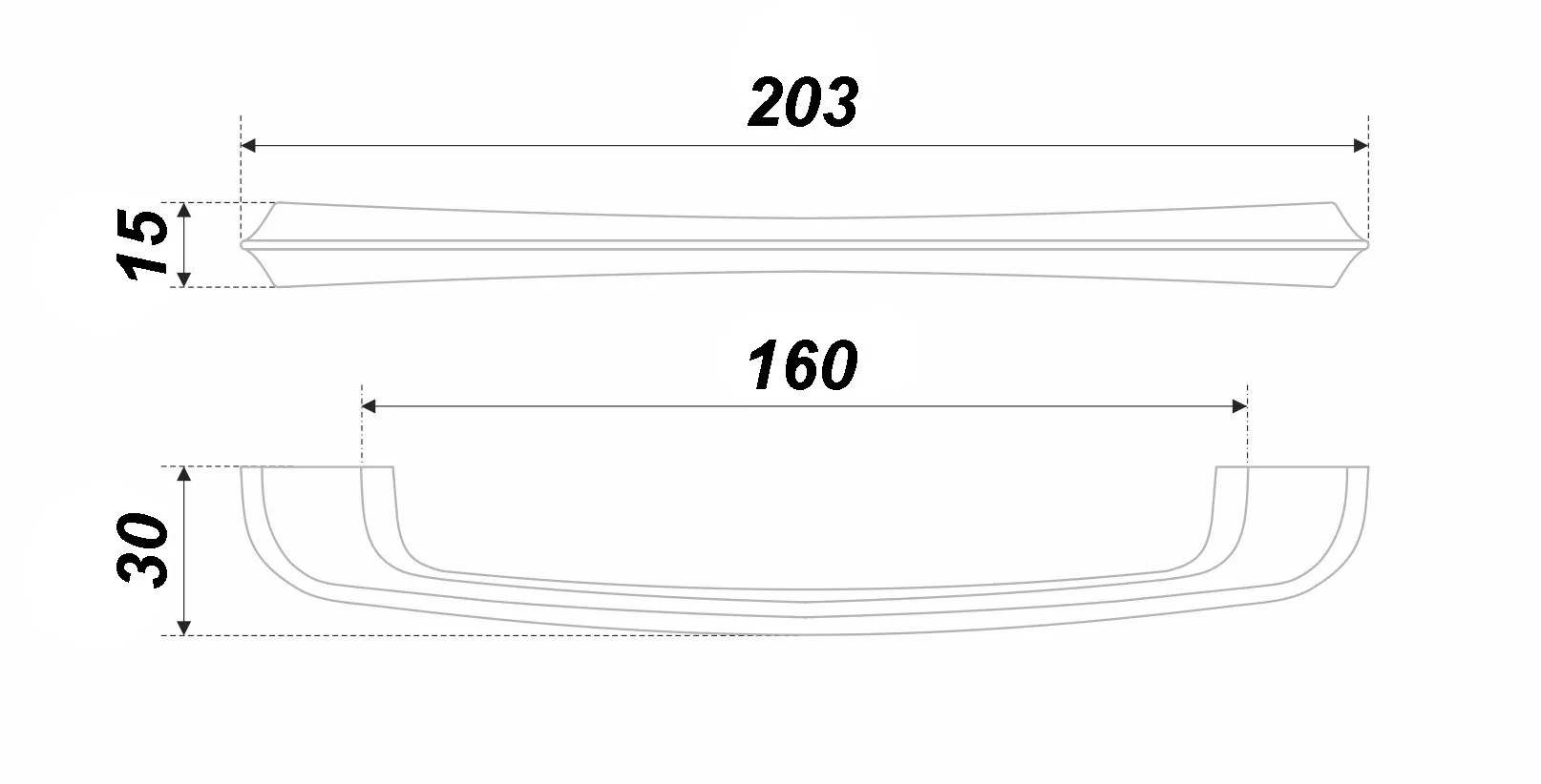 Мебельная ручка FJORD RS295MBSN.4/160