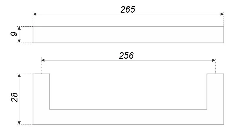 Мебельная ручка QUADRA RS043SC.4/256
