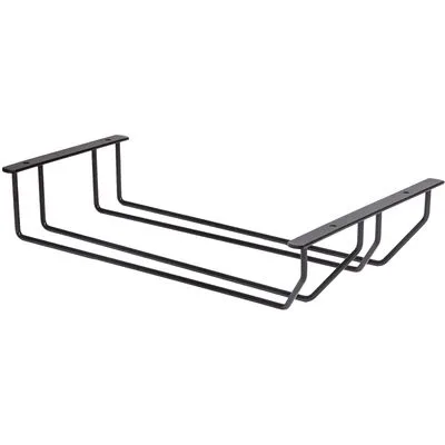 Держатель бокалов двухрядный чёрный