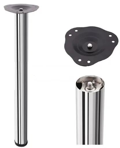 Опора для стола 710 хром 4 штуки