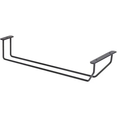 Держатель бокалов однорядный чёрный