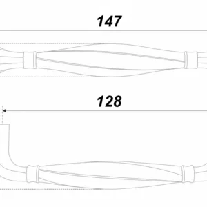 Мебельная ручка ADAGIO RS452BL.4/128