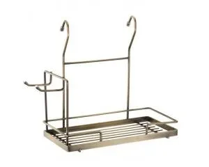 Полка одинарная с крючками XJ-G211 BA бронза