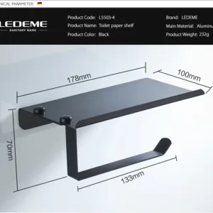 Держатель для туалетной бумаги Ledeme L5503-4