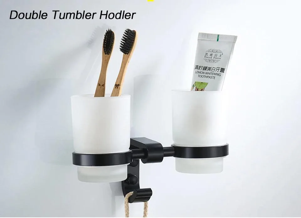 Держатель стаканов и зубных щёток Ledeme L5508 в интерьере ванной комнаты. Держатель в интерьере ванной комнаты