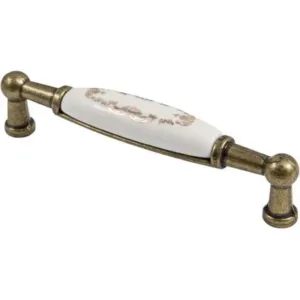 Мебельная ручка UP21 золотой узор