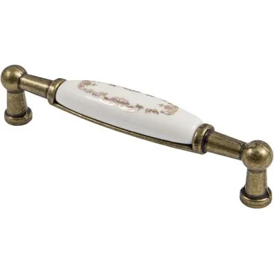 Мебельная ручка UP21 золотой узор