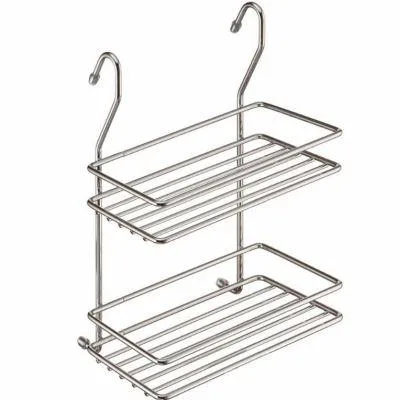 Полка двойная малая МХ-066 хром Изображение двойной малой полки МХ-066 хром|