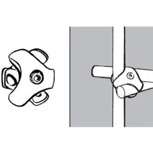 502 R2 Соединитель шар для трех труб д.25