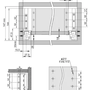 Прямые боковые стенки СТАРТ средней высоты SBDW12/W/350