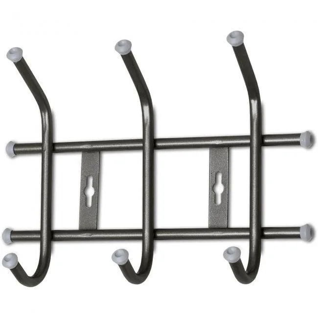 Вешалка настенная ВНТ3 чёрная изображение настенной вешалки ВНТ3 чёрного цвета |
