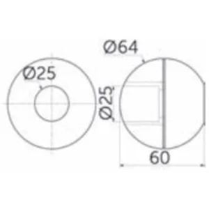 509 R23 Заглушка шар д.25
